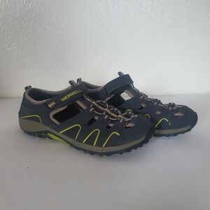 Merrell Youth Hydro H2O Hiker Sandals Sz 7M Navy Green Outdoors Boy Girl MY54859